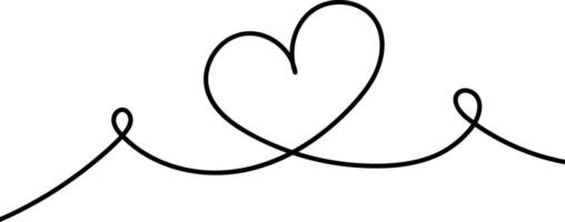A heart drawn in black ink on a white background vector