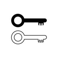Key icon illustration isolated on white background vector