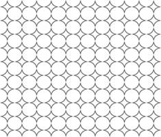 Seamless Black Outline star and circle grid Metal Mesh Pattern Design Background vector