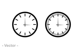 Set of clock icons, clock, time vector