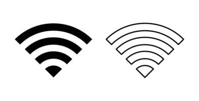 Two wifi symbols on a white background vector