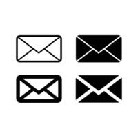 set mail envelop icons. email icons set vector