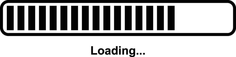 loading symbol. loading bar progress waiting process. installing waiting or queue icon vector