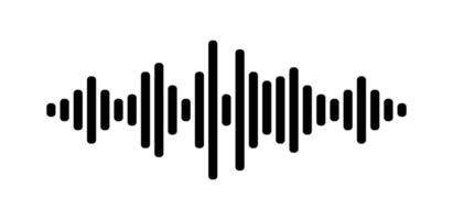 audio voice message waveform symbol. voice note icon vector