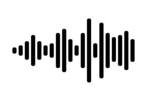 audio voice message waveform symbol. voice note vector