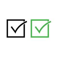 Check mark icon vector