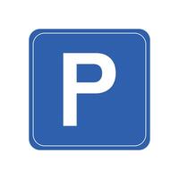 Parking sign icon on white background vector