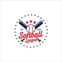 High Resolution Baseball Logo Great for Team Merchandise vector