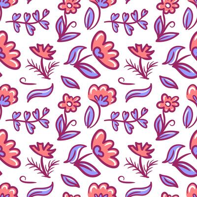 stunning floral pattern design features an array of vibrant colors and intricate flower motifs. Ideal for textiles and backgrounds, it brings a lively and refreshing touch to any project, enhancing