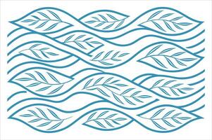 modern Abstract Eco Wave Silhouette Background vector