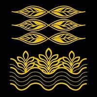 Abstract Eco Wave Silhouette Background Modern Design vector