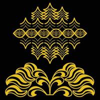 Eco Wave Silhouette Background Modern Nature-Inspired Design vector