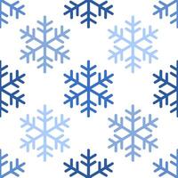 Seamless Blue Snowflake Pattern vector