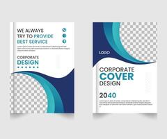 2045 Corporate Business Brochure Flyer Book Cover Design Template vector