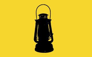 Exploring the charm of vintage lanterns against a bright yellow backdrop captures nostalgic moments at dusk or dawn vector