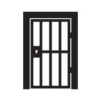 prison cell door icon illustration design template vector