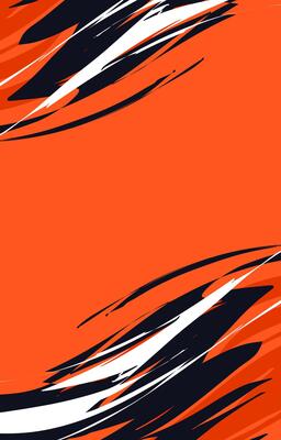 Abstract sport brush orange black for jersey background