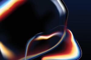 Holographic Dreamscapes Background with Fluid 3D Design vector
