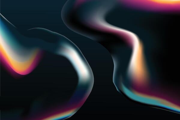 Holographic Dreamscapes Abstract Background for Trendy Digital Art