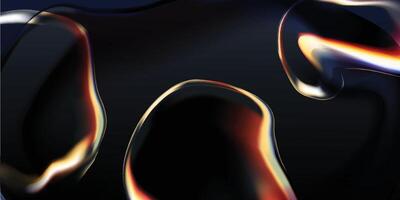 Abstract Holographic Dreamscapes and Futuristic Background Design vector
