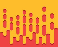 Abstract red and yellow round lines background vector