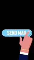 Send Mail Button Vertical Alpha Channel video
