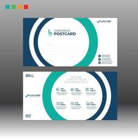 4 colored Postcard Design for any best use vector