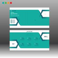 Postcard layout for information vector