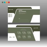 design of postcard for print vector