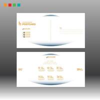 layout design of postcard for print vector