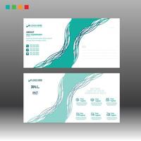 Postcard layout for 4 color need vector