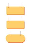 Element hang tag unique design with blank background vector