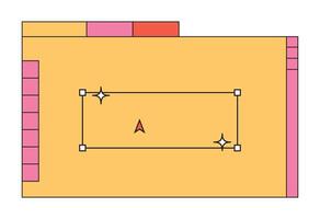 Design template retro outline unique vector
