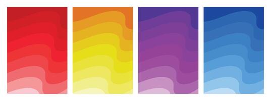 Illustration design template gradient color faded vector