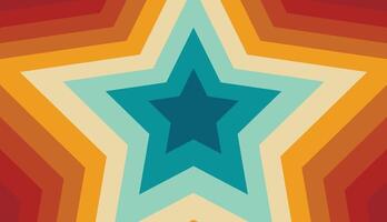 Illustration background star repeat retro unique design vector
