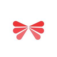 Logo spark tie butterfly unique design vector