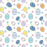 Easter Egg Seamless Pattern with vector