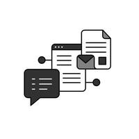 Collaboration Tools Like Chat and Document Sharing vector