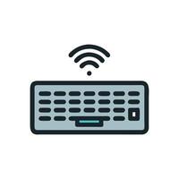 Modern Wireless Keyboard Design vector