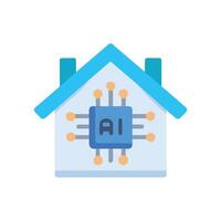 Innovative AI Home Robot vector