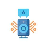 Smart AI Speaker Design vector