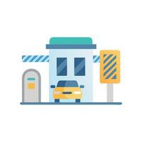 Innovative Toll Booth Icon Design vector