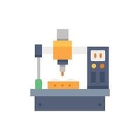 CNC Machine Icon for Precision Work vector