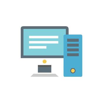 Stylish Desktop Computer Design vector