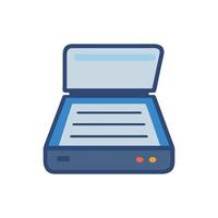 Digital Document Scanner Icon for Productivity vector