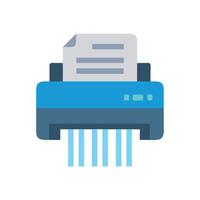 Electric Document Shredder Icon for Security vector