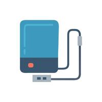 Portable External Hard Drive Icon vector