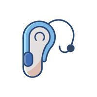 Assistive Hearing Aid Device Icon vector
