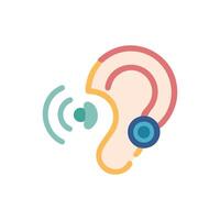 Hearing Aid Device Icon Design vector