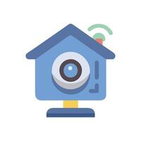 Home Security Camera Surveillance Icon vector